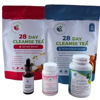 IFastFit Woman's Gut Cleanse Support 28 Day Tea - Candida Support AM & PM Tea with Herbal Ingredients for Digestive Health - ...