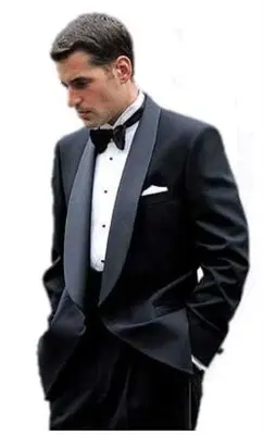 Tux-Shawl Black/Black -  Tuxedo Wholesale  Distributors