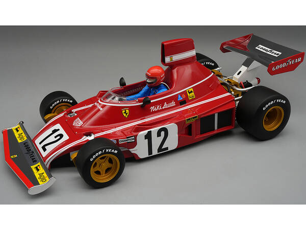 Ferrari 312 B3 #12 Niki Lauda Winner Formula One F1 Spanish GP (1974) with Driver Mythos Series Limited Edition to 115 pieces...