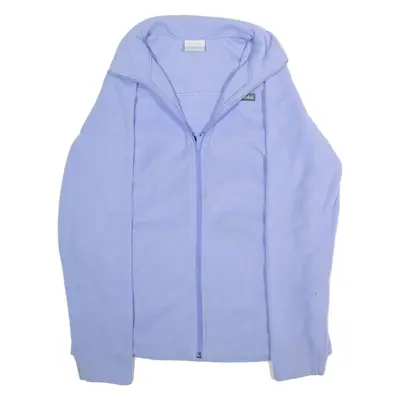 COLUMBIA Womens Fleece Jacket Purple M