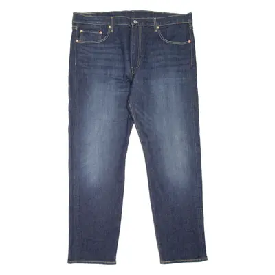 LEVI'S 502 Jeans BIG E Mens Blue Regular Tapered Stone Wash W40 L32