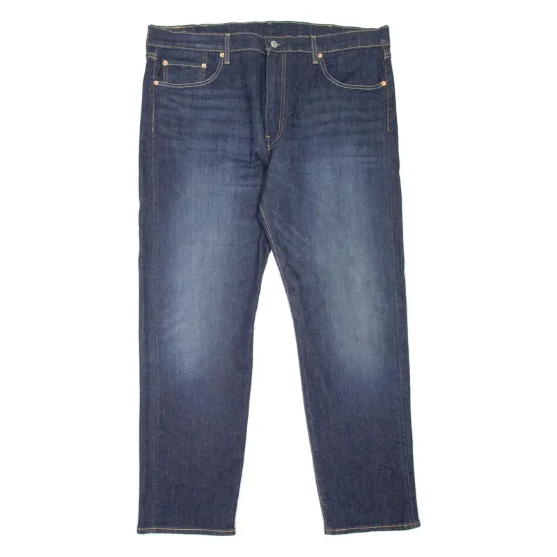 LEVI'S 502 Jeans BIG E Mens Blue Regular Tapered Stone Wash W40 L32