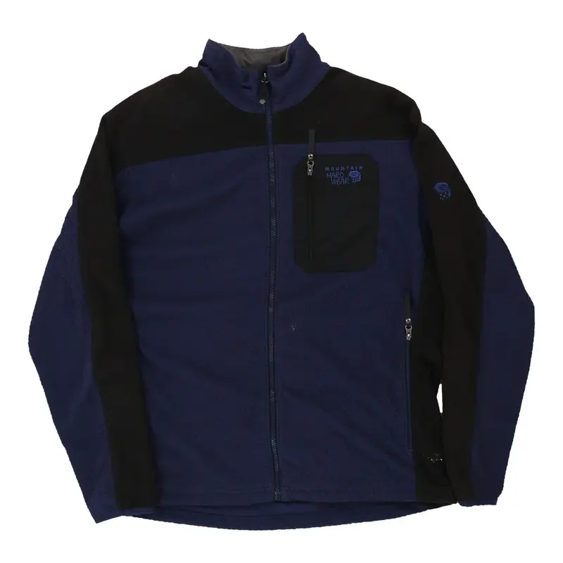 Mountain Hardwear Fleece Jacket - XL Purple Polyester