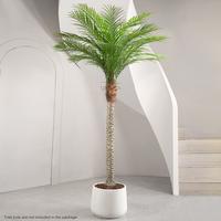 Artificial Phoenix Palm Tree Faux Plant 7/8/9 Feet With 18 Adjustable Leaves Outdoor Indoor Decoration Fake Plants Decorative...