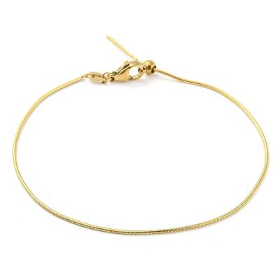304 Stainless Steel Add a Bead Adjustable Snake Chains Bracelets for Women