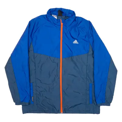 ADIDAS Climaproof Insulated Puffer Jacket Blue Boys 15-16Y
