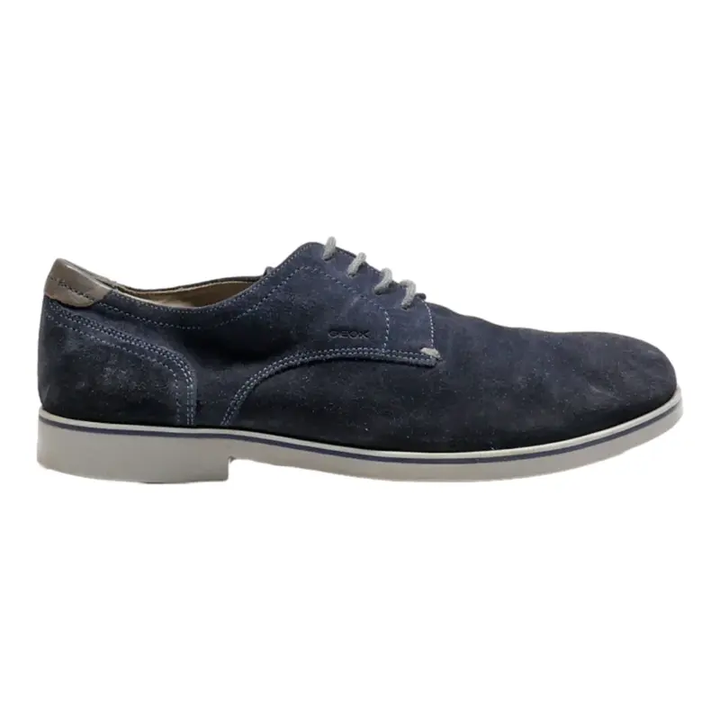 GEOX Oxford Shoes Blue Leather Mens UK 8