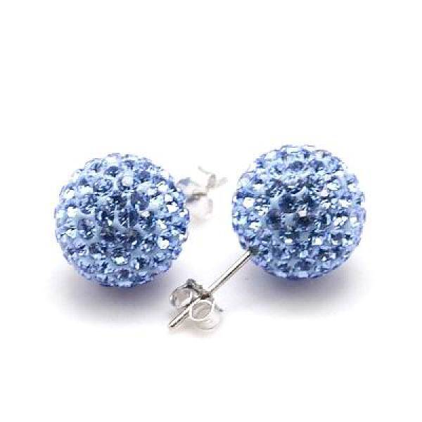 925 Sterling Silver Austrian Crystal Rhinestone Ear Studs