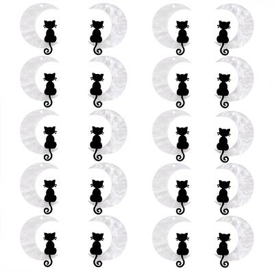 20Pcs Opaque Acrylic Pendants