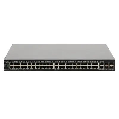 Cisco SG500-52MP-K9G5-RF | 500 SG500-52MP 48 x Ports PoE+ 10/100/1000Base-T + 2 x Ports Combo SFP + 2 x Ports SFP Layer 3 Man...
