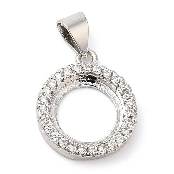 Brass Crystal Rhinestone Pendant Cabochon Settings
