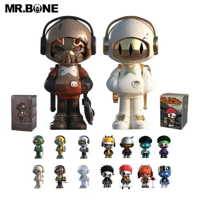 MR.BONE MINI Series Blind Box ,Collectible Toys Desktop Display Case Home Decoration ldeal,gift for boy,2.67inch Random Myste...