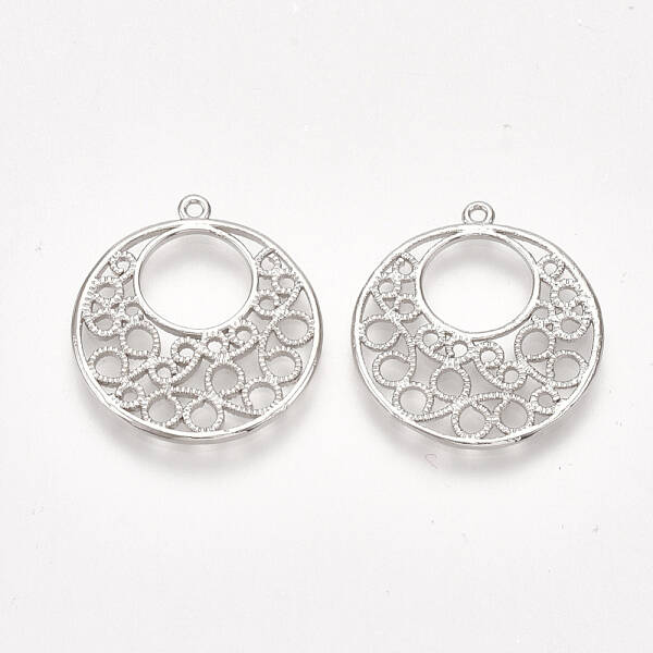 Brass Filigree Pendants