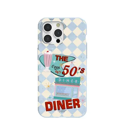 Powder Blue The 50s Diner iPhone 15 Pro Max Case
