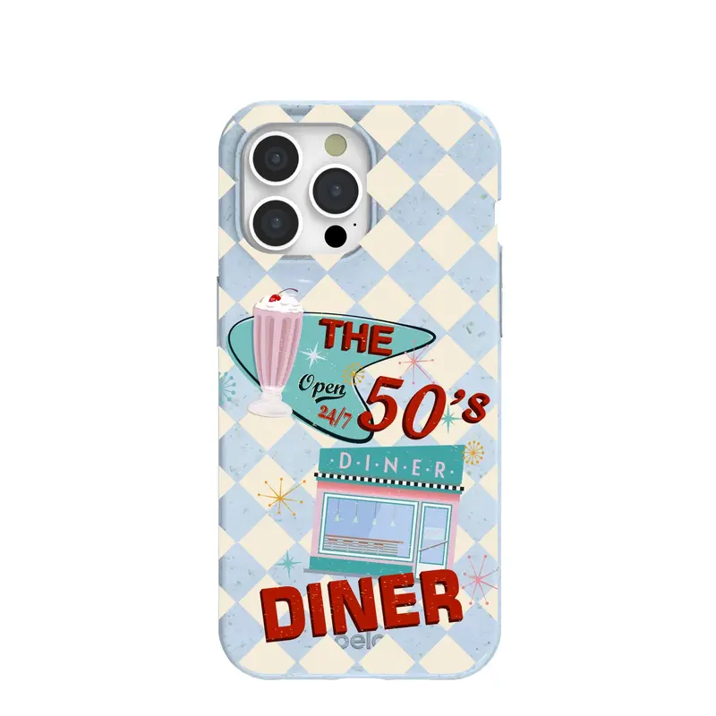 Powder Blue The 50s Diner iPhone 15 Pro Max Case