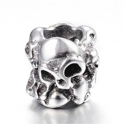 316 Surgical Stainless Steel European Beads