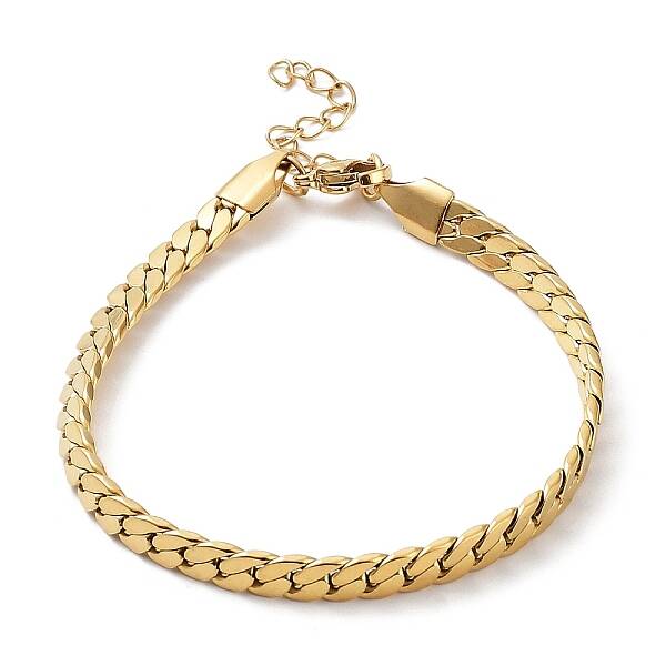Ion Plating(IP) 304 Stainless Steel Curb Chain Bracelet