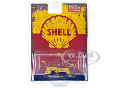 1960 Volkswagen Single Cab Tow Truck Yellow and Red (Weathered) \