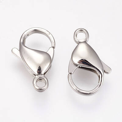 Tarnish Resistant 304 Stainless Steel Lobster Claw Clasps