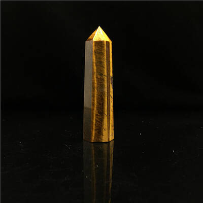 Point Tower Natural Tiger Eye Home Display Decoration
