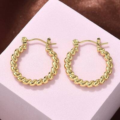 304 Stainless Steel Hoop Earrings for Women