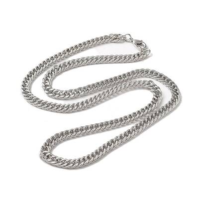 Iron Cuban Link Chain Necklaces for Women Men