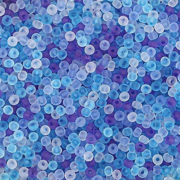 Frosted Colours Glass Seed Beads