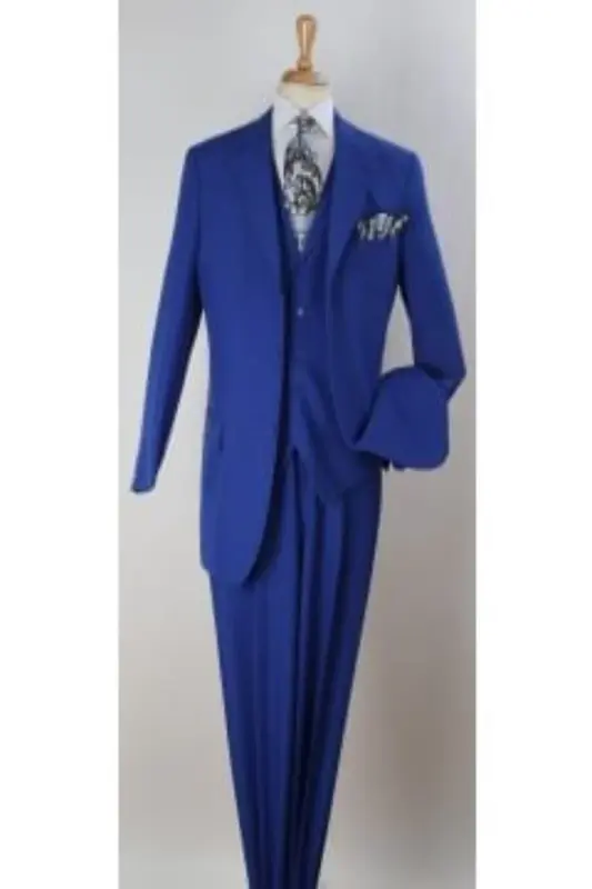 Royal Diamond Men's 3pc Solid Color Suit - Discount Fashion