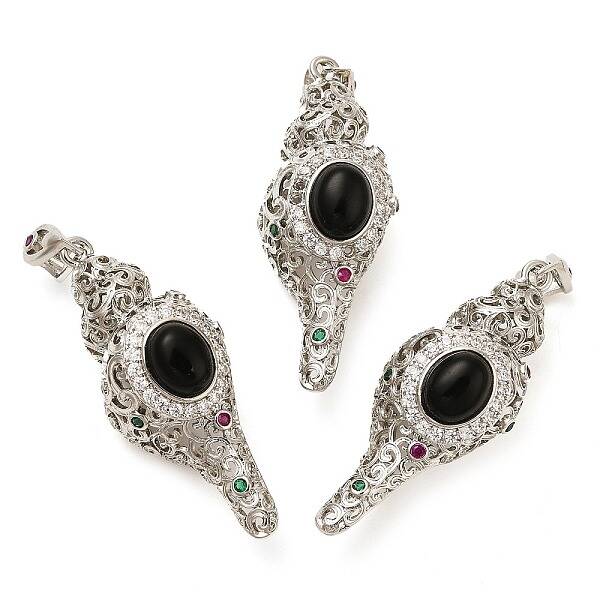 Natural Obsidian Pendants