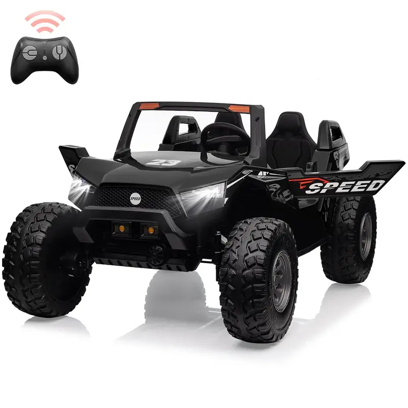 Garvee Ride - P Series: 24V 2-Seater Ride-On UTV: Remote Control, 4WD Motors, 21 Seats + Foldable Seat, 15.4 EVA Wheels, Mu...
