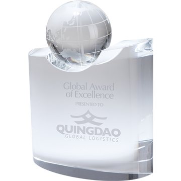 1 Customized Trento Crystal Globe - Wave Base