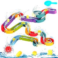 SCIONE Baby bath toys for 3-4-8 year old Multi Channel Water Playset Bath Toys Summer Outdoors Toys with Shape Builders for B...