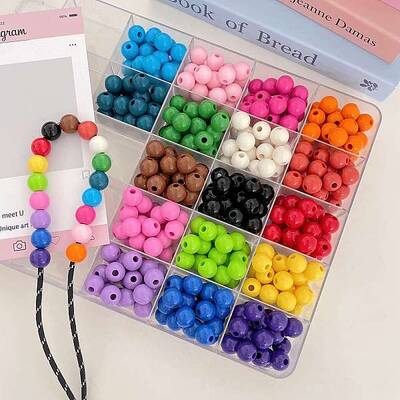 Opaque Acrylic European Beads