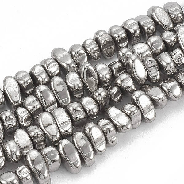 Electroplate Non-magnetic Synthetic Hematite Beads Strands