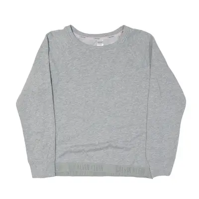 CALVIN KLEIN Sleepwear Sweatshirt Grey Womens M