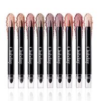 Long Lasting Eyeshadow Stick, 6 Counts/set Matte & Glitter Eye Shadow Stick, High Pigmented Eye Shadow Pen, Colorful Eye Make...