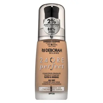 Deborah 24 Hours Perfect Foundation With Hyaluronic Acid 4 - Apricot