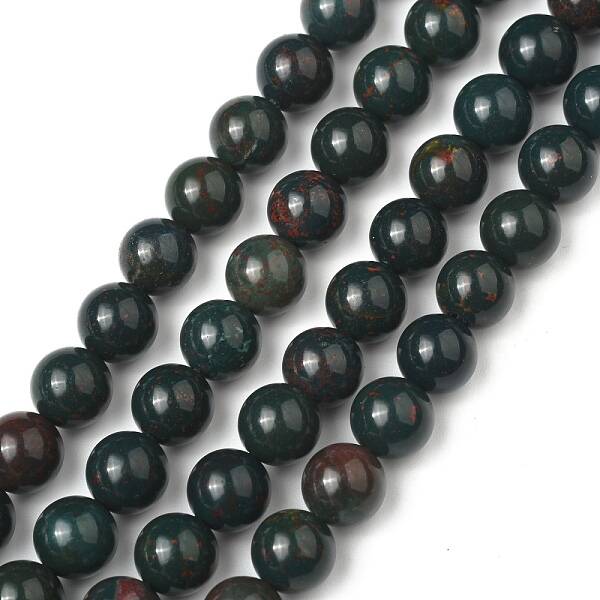 Natural Indian Bloodstone Beads Strands