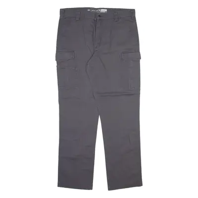 CARHARTT Cargo Mens Trousers Grey Relaxed Straight W38 L34