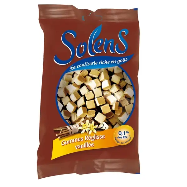 Solens Gomme Licorice Vanilla 100g