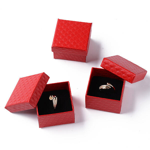 Square Cardboard Ring Boxes