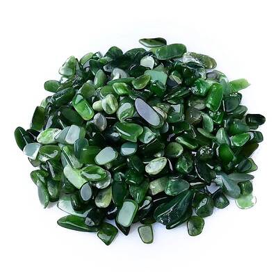 Natural Green Tourmaline Tumbled Chips