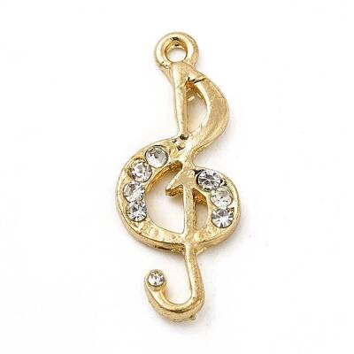Rack Plating Alloy Rhinestone Pendants