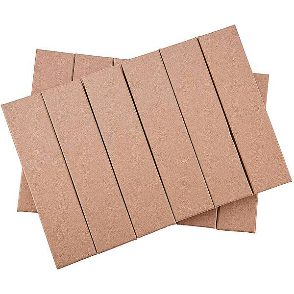 BENECREAT 20 Pack Necklace Bracelet Box 17x4x2.5cm Kraft Brown Rectangle Cardboard Jewelry Boxes Small Gift Box for Wedding P...