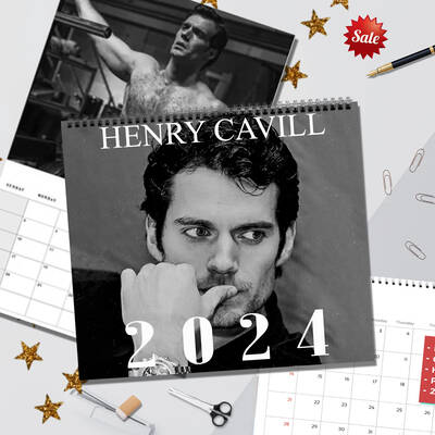 Henry Cavill Wall Calendar 2024, Wall Calendar 2024