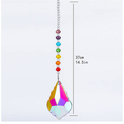 Chakra Theme K9 Crystal Glass Big Pendant Decorations