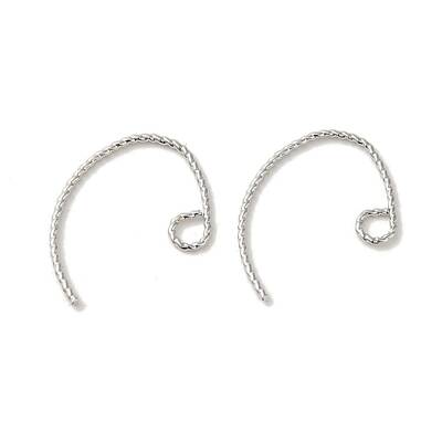 Rack Plating Brass Hoop Earrings Findings