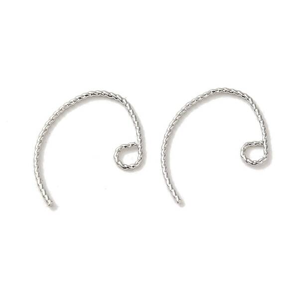 Rack Plating Brass Hoop Earrings Findings