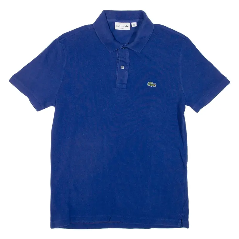 LACOSTE Slim Fit Mens Polo Shirt Blue M