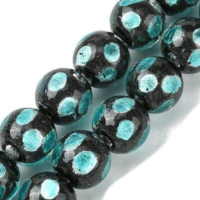 Handmade Silver Sand Lampwork Beads Strands